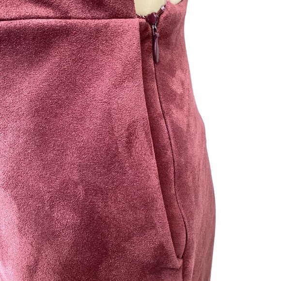 Endless Rose Size XS Burgundy Velvet Plunge Neck Sleeveless Mini Dress Xsmall‎ - Picture 9 of 10